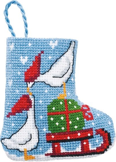 Julegs - julesok med broderi