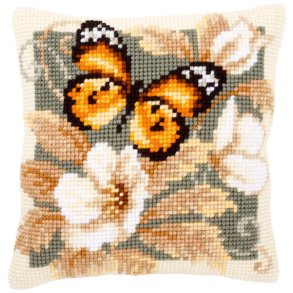 Orange sommerfugl - stramajpude