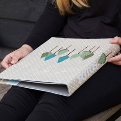 Prikket hørstof til broderi
