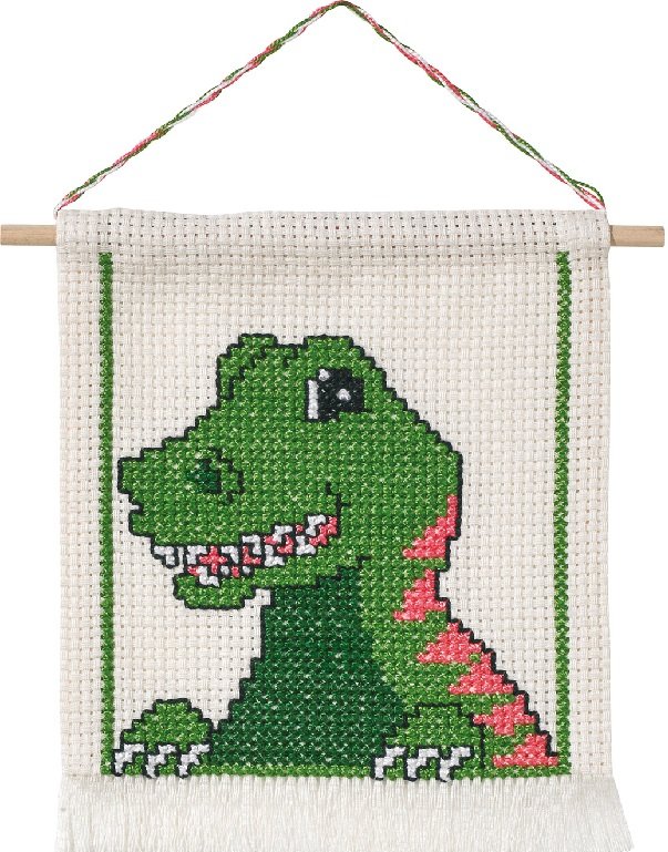 Dinosaur - børnebroderi