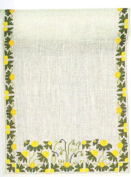 Erantis og Vintergæk - løber med broderi