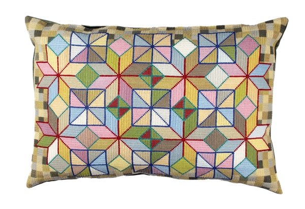 Stjerner -pude med broderi