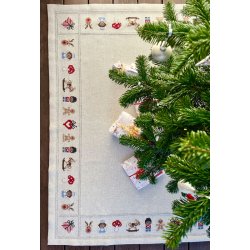 Billede juletrstppe med broderi Pomp Stitch