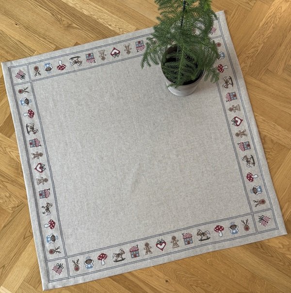 Lille gingerbread - juletręstępper med broderi