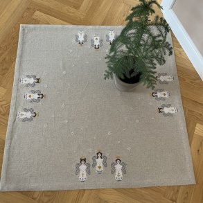 Angels - lille juletrstppe med  broderi