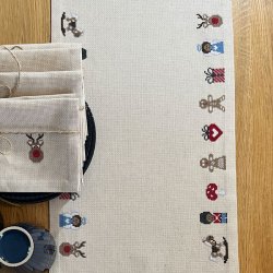 Gingerbread -julelber med broderi