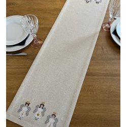 billede juleløber med broderi