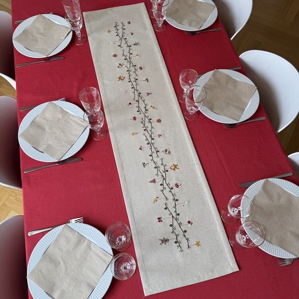 Julestemning - julel�ber med broderi