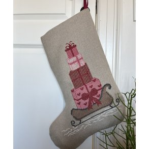 billede julegavesok med broderi