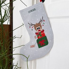 Til Oskar - julesok med broderi