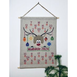 Christmas with Rudolph - julekalender med broderi