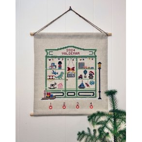 Christmas toy store - julekalender med broderi 