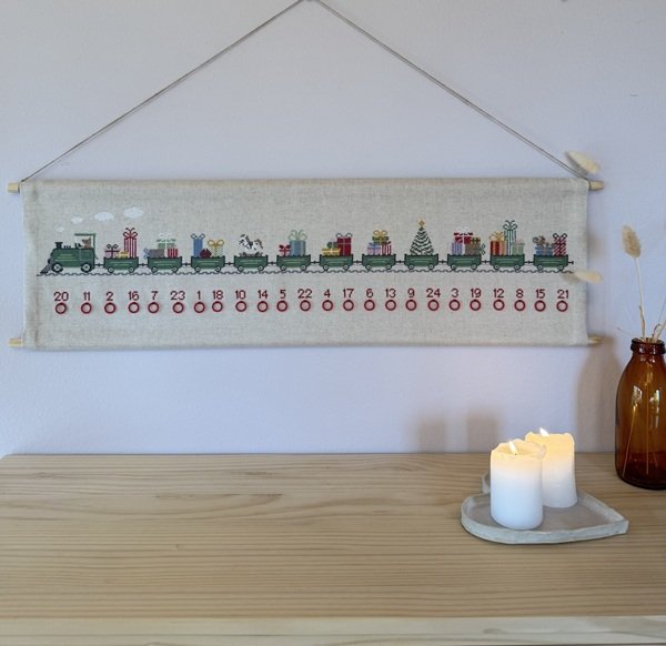 Gavetoget - julekalender med broderi