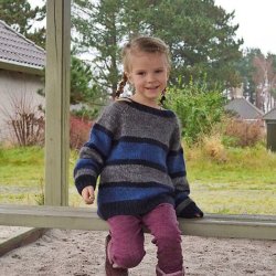 Filur - stribet barnesweater