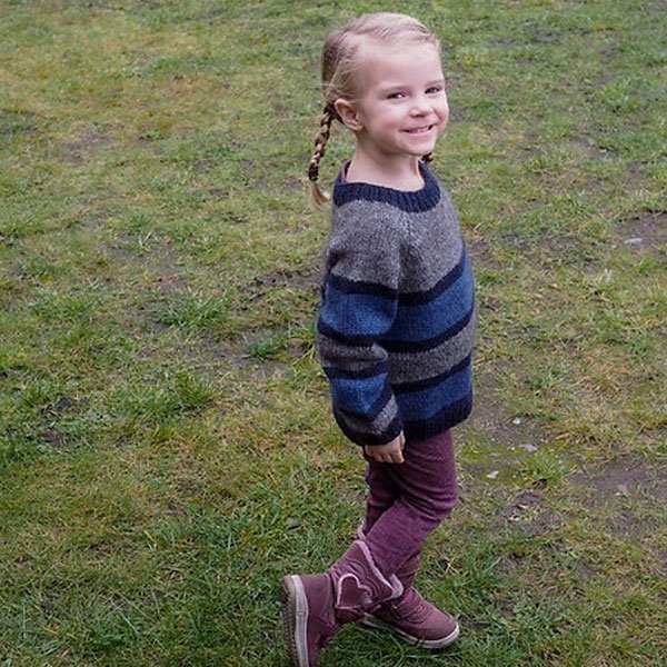 Filur - stribet barnesweater