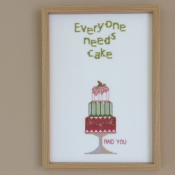 Everyone needs cake - oph�ng med broderi