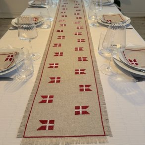 Kun flag - lang l�ber med broderi