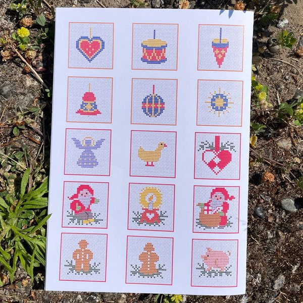 24 julemotiver - broderihfte