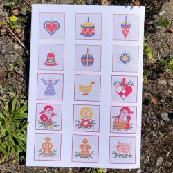 24 julemotiver - broderihfte