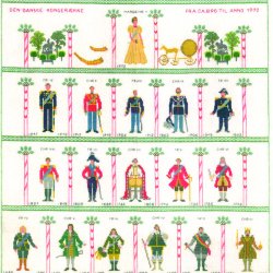 Den Danske Kongerkke - ophng med broderi