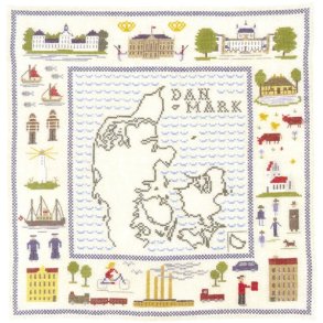 Danmark - ophng med broderi