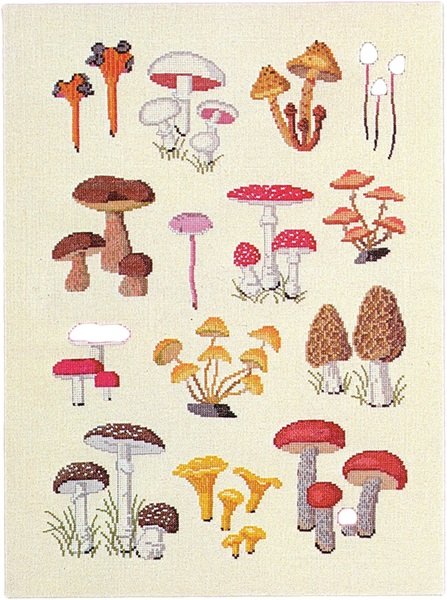 Svampe - ophng med broderi
