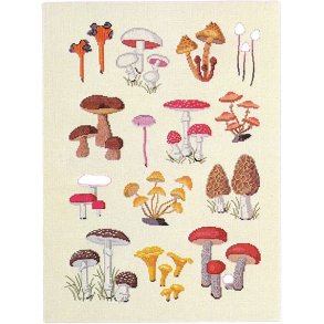 Svampe - ophng med broderi