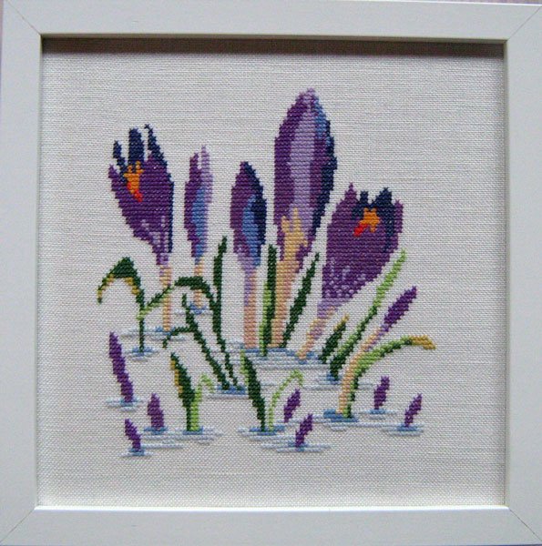 Krokus - ophng med broderi