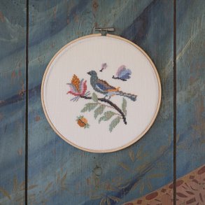 Aprilfugl - ophng med broderi