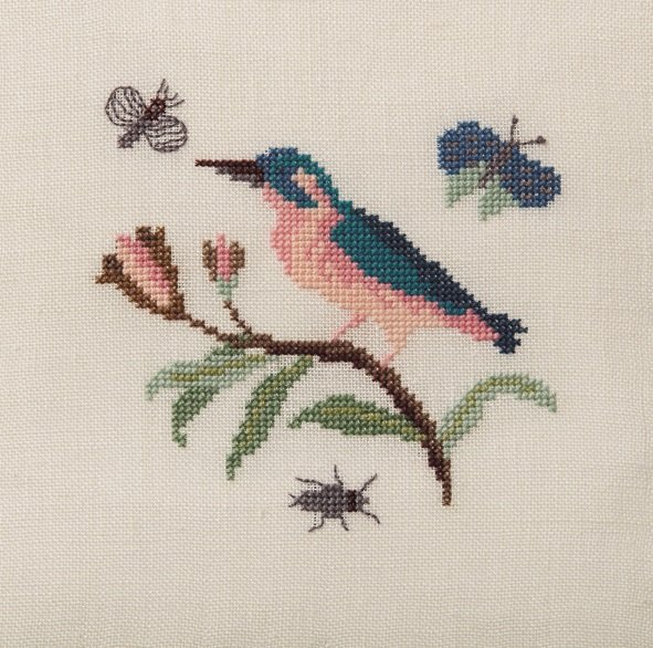 Junifugl - ophng med broderi