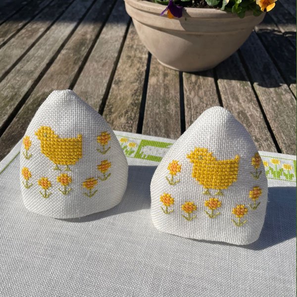 Kylling - ggehtte - med broderi