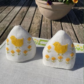 Kylling - ggehtte - med broderi