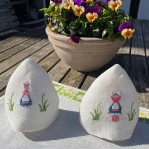 Konen med ggene - ggehtte med broderi