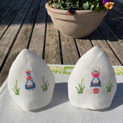 Konen med ggene - ggehtte med broderi