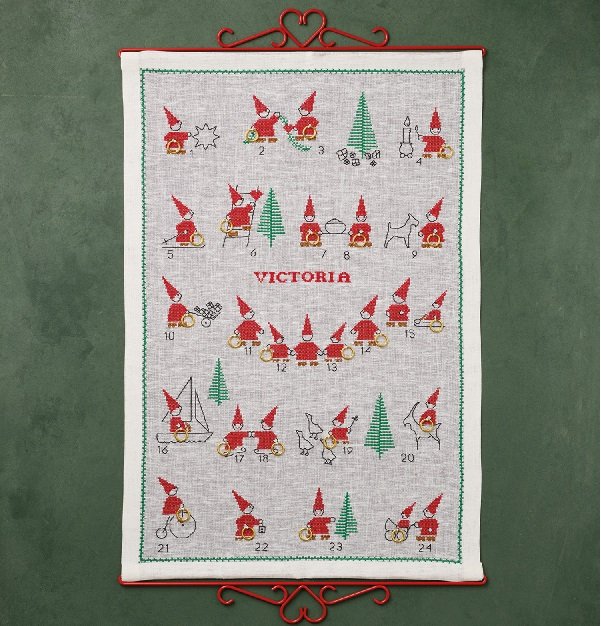 Nisser - julekalender med broderi