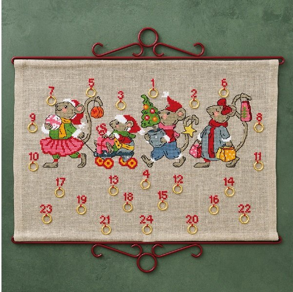 Musestribe - julekalender med broderi