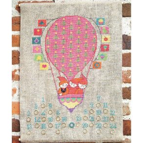 Juleballon - julekalender med broderi