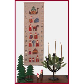 Vikinger - julekalender med broderi