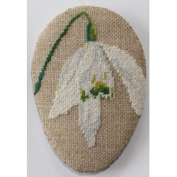 Pskeg 2 - pskepynt med broderi