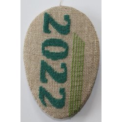 Pskeg 2 - pskepynt med broderi