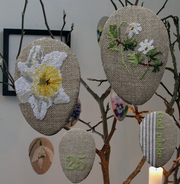 P�ske�g #5 - p�skepynt med broderi