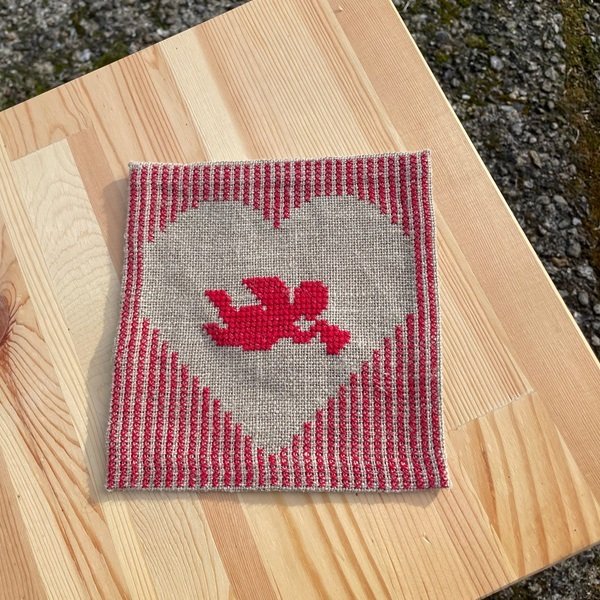 Engle -mellemlgsservietter med broderi