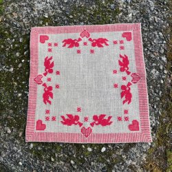 Engle - lille juledug med broderi