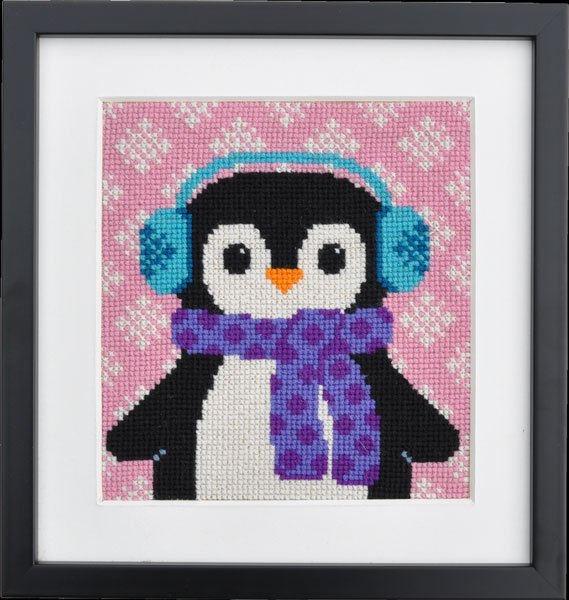 Pingvinen Petra -ophæng med broderi