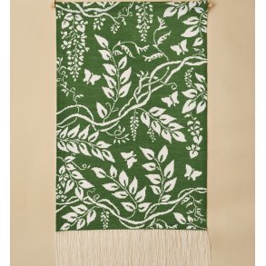 billede ophng med broderi Sommerfugle og blade