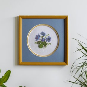 Bl� anemoner - oph�ng med broderi