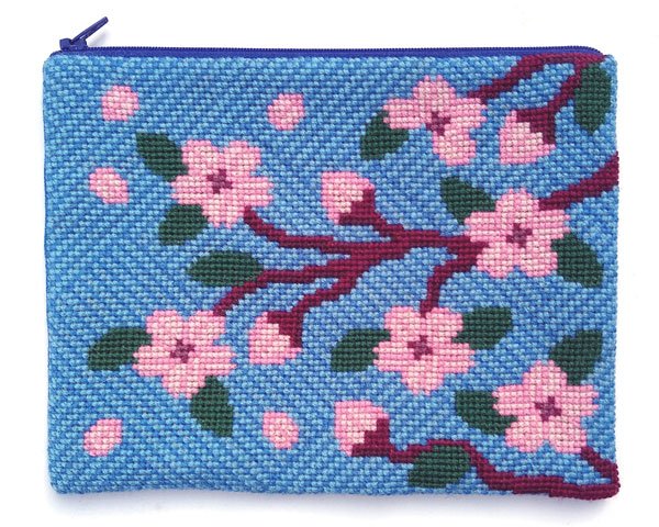 Blossom - clutch taske med broderi - Fru Zippes tasker ingridmarie
