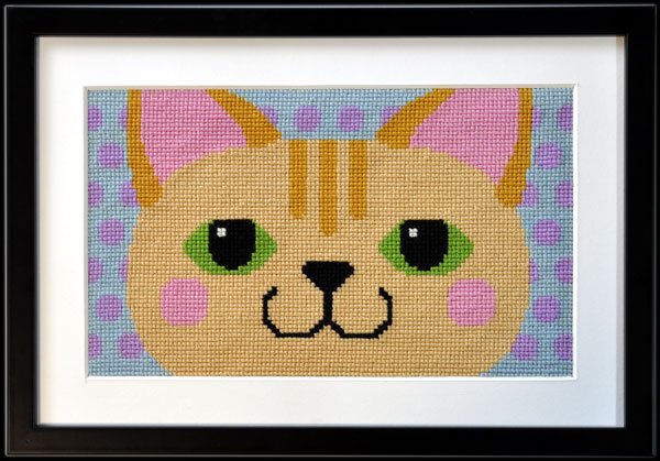 Cattastic, ginger - ophng med broderi