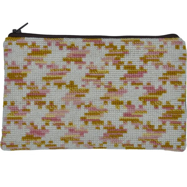 Puzzle - pung med broderi