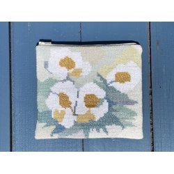 H�stanemoner - pung med blomsterbroderi